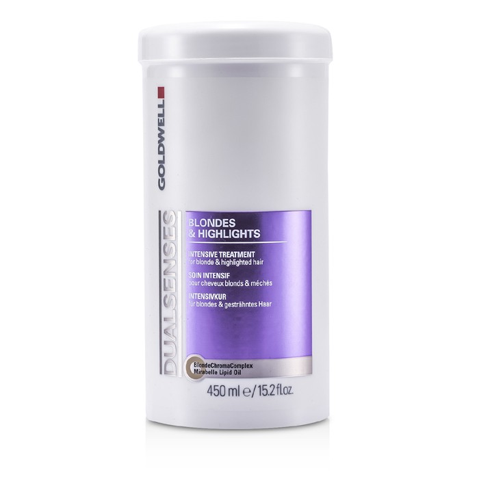 Goldwell Dual Senses Blondes & Highlights Intensive Treatment - For Blonde & Highlighted Hair (Salon Product) 450ml/15.2ozProduct Thumbnail