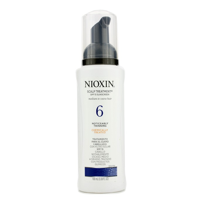 Nioxin System 6 Tratamiento de Cuero Cabelludo Protección Solar SPF15 Para Cabello Medio a Grueso, Tratado Químicamente, Notablemente Adelgazante 100ml/3.38ozProduct Thumbnail