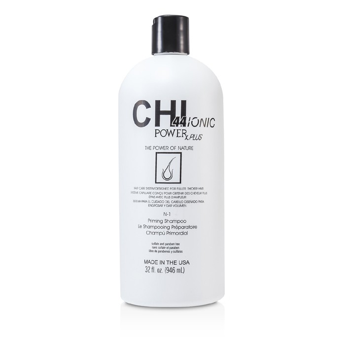 CHI CHI44 Ionic Power Plus N-1 Priming Shampoo (For Fuller, Thicker Hair) 946ml/32ozProduct Thumbnail