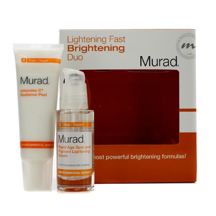 Murad Environmental Shield Lightening Fast Brightening Duo: Radiance Peel 50ml + Serum 30ml 2pcsProduct Thumbnail