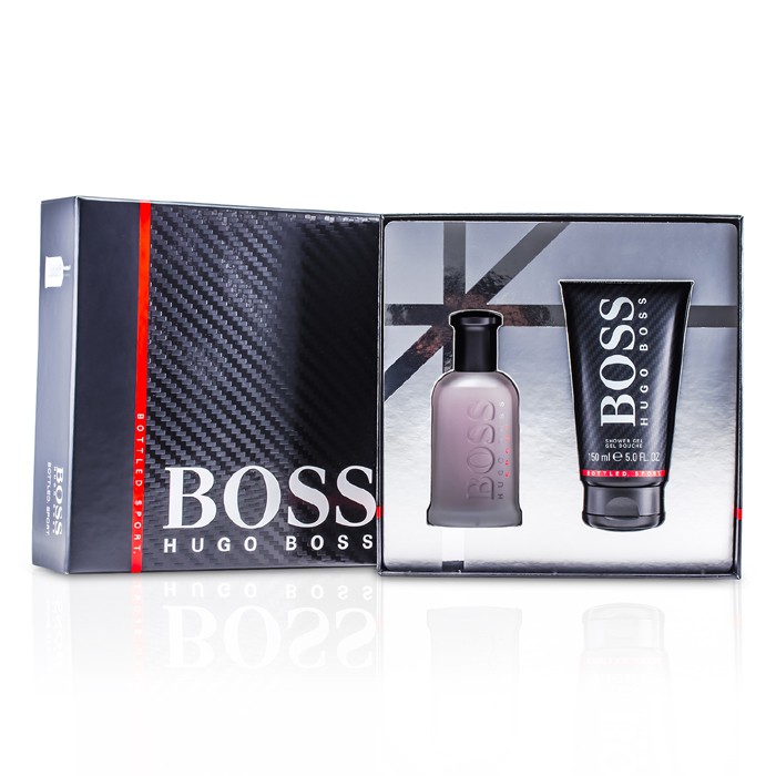 Hugo Boss Boss Bottled Sport rasia: Eau De Toilette suihke 100ml/3.3oz + suihkugeeli 150ml/5oz 2pcsProduct Thumbnail
