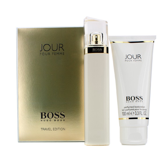 Hugo Boss Boss Jour Travel Edition kazetka: parfumovaná voda s rozprašovačom 75ml/2.5oz + telové mlieko 100ml/3.3oz 2pcsProduct Thumbnail