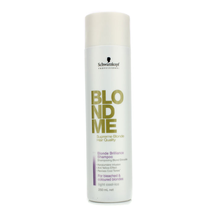 Schwarzkopf Blondme Blonde Brilliance Shampoo - Light Cool Ice (For Bleached & Coloured Blondes) 250ml/8.4ozProduct Thumbnail