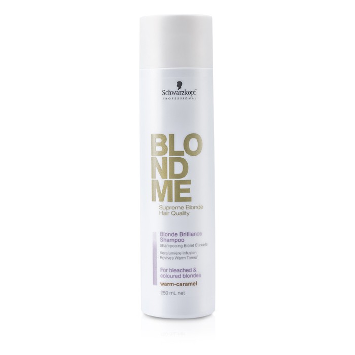 Schwarzkopf Blondme Blonde Brilliance Shampoo - Warm Caramel (vaalennetuille ja värjätyille blondeille) 250ml/8.4ozProduct Thumbnail