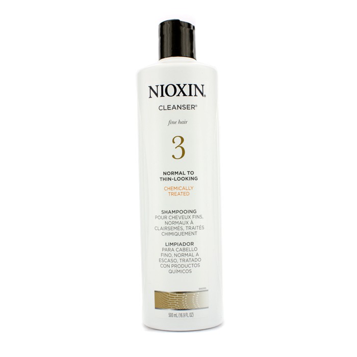 Nioxin Система 3 Очищающее Средство для Тонких, Химически Обработанных, Нормальных и Редеющих Волос 500ml/16.9ozProduct Thumbnail