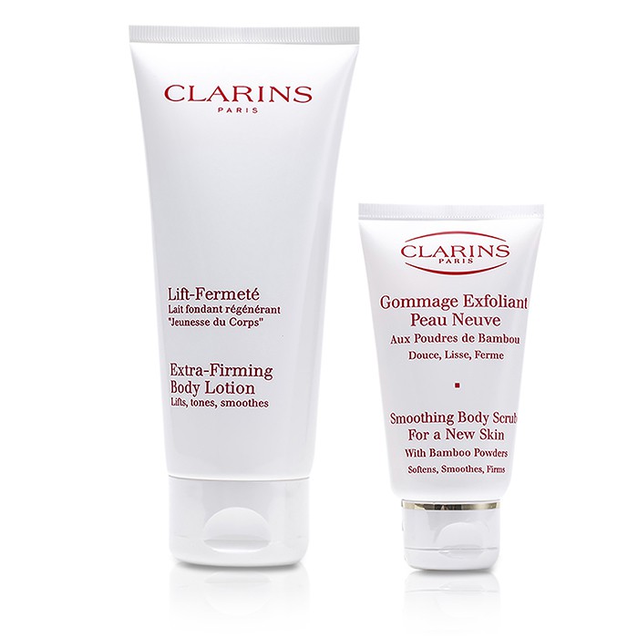 Clarins Body Set: Extra-Firming Body Lotion 200ml + Smoothing Body Scrub 75ml 2pcsProduct Thumbnail