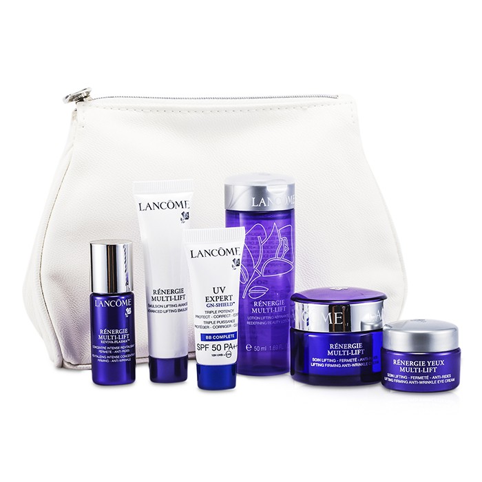 Lancome Renergie Multi-Lift Travel Set: Beauty Lotion + Anti-Wrinkle Cream + Emulsion + Concentrate + BB Complete + Eye Cream + Bag 6pcs+1bagProduct Thumbnail