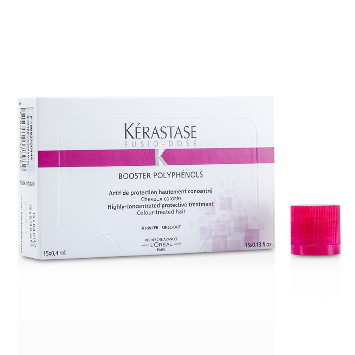 Kerastase Fusio-Dose Booster Polyphenols Highly-Concentrated Protective Treatment טיפול מרוכז בפוליפנולים (עבור שיער צבוע) 15x0.4ml/0.13ozProduct Thumbnail