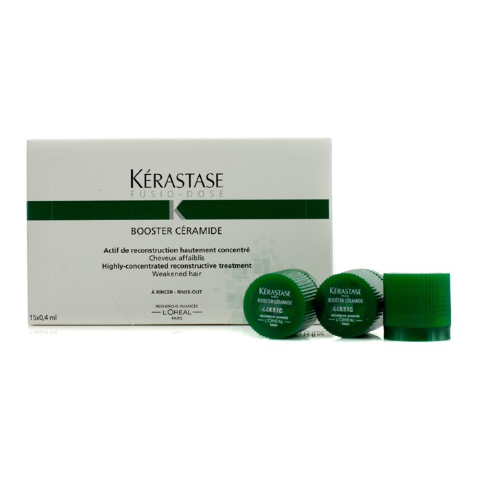 Kerastase Fusio-Dose Booster Ceramide Highly-Concentrated Reconstructive Treatment (For Weakened Hair) 15x0.4ml/0.13ozProduct Thumbnail