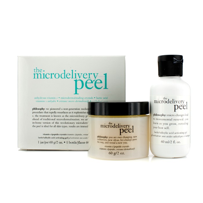 Philosophy Peeling do twarzy The Microdelivery Peel: Lactic/Salicylic Acid Activting Gel 60ml/2oz + Vitamin C/Peptide Crystals 60g/2oz 2pcsProduct Thumbnail