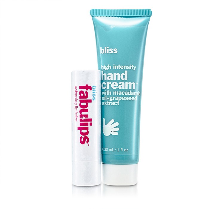 Bliss Sada Mistletoe Must-Haves Set: Intenzívny krém na ruky 30ml + Fabulips Zjemňujúci balzam na pery 3.12g 2pcsProduct Thumbnail