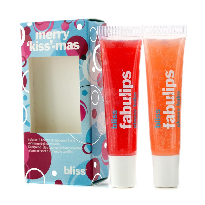 Bliss Merry Kiss-Mas Set: Fabulips Glossy Balm - Peppermint 15ml + Fabulips Glossy Balm - Vanilla 15ml 2pcsProduct Thumbnail