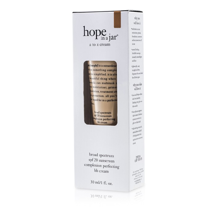 Philosophy Hope In Jar A To Z Cream (Complexion Perfecting BB Cream SPF 20) - Tan To Deep 30ml/1ozProduct Thumbnail