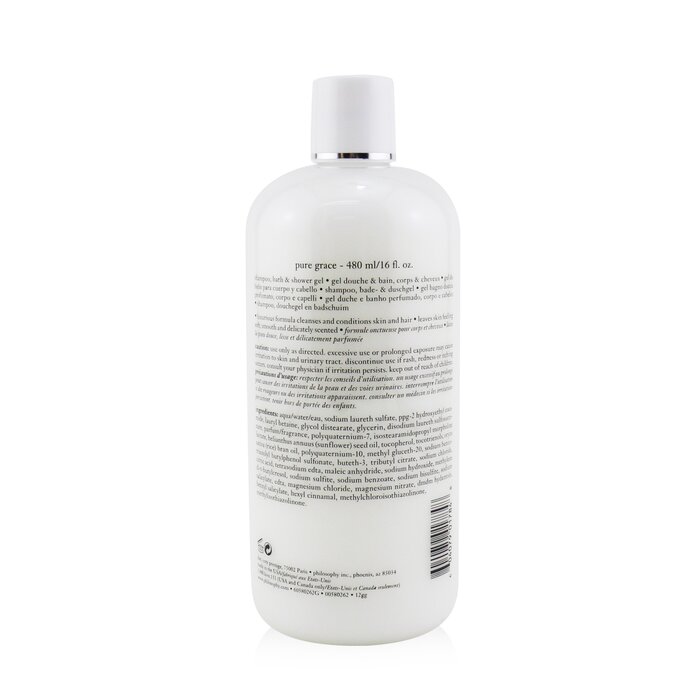 Philosophy Pure Grace šampon, kupka i gel za tuširanje 480ml/16ozProduct Thumbnail