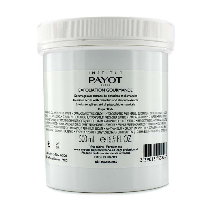 Payot สครับผลัดผิวกาย Exfoliation Gourmande ผสมด้วย Pistachio & สารสกัดอัลมอนด์ (ขนาดร้านเสริมสวย) 500ml/16.7ozProduct Thumbnail