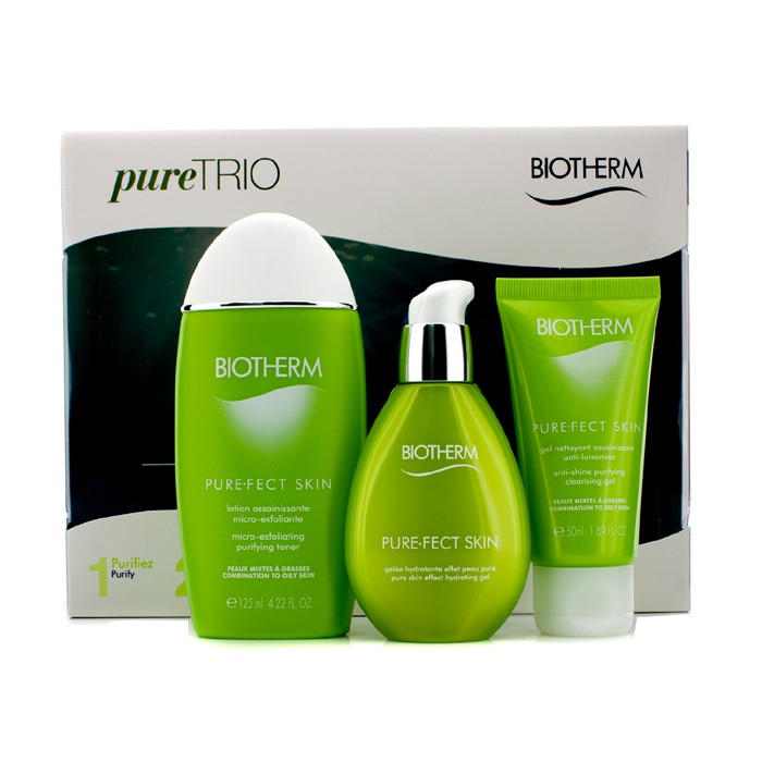 Biotherm Pure.Fect Skin Trio (Normal to Oily Skin): Cleansing Gel 50ml + Purifying Toner 125ml + Hydrating Gel 50ml 3pcsProduct Thumbnail