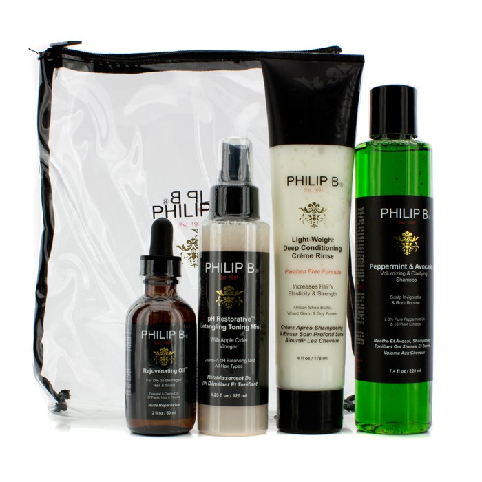 Philip B Four Step Hair & Scalp Treatment Set - Paraben Free (For All Hair Types) 4pcsProduct Thumbnail