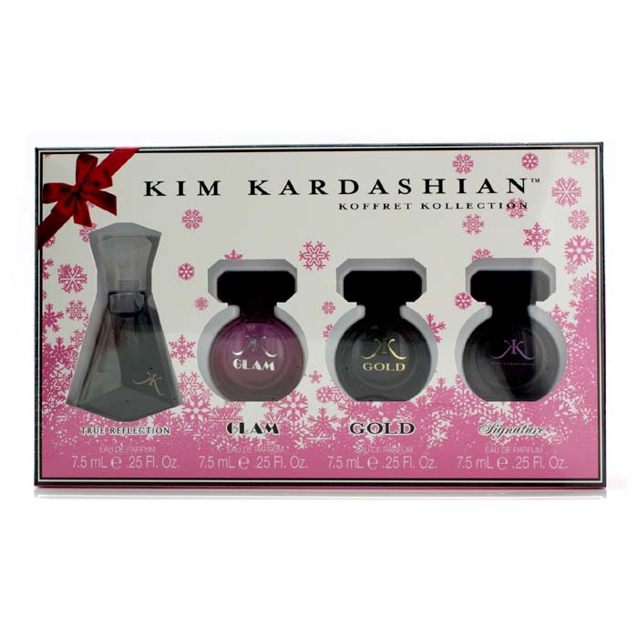 Kim Kardashian Miniature ყუთი: Glam + Gold + Signature + True Reflection 4x7.5ml/0.25ozProduct Thumbnail