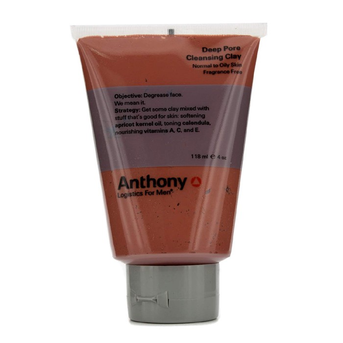 Anthony Głęboko oczyszczająca glinka do twarzy do skóry normalnej i tłustej Logistics For Men Deep Pore Cleansing Clay (Normal To Oily Skin) 113g/4ozProduct Thumbnail