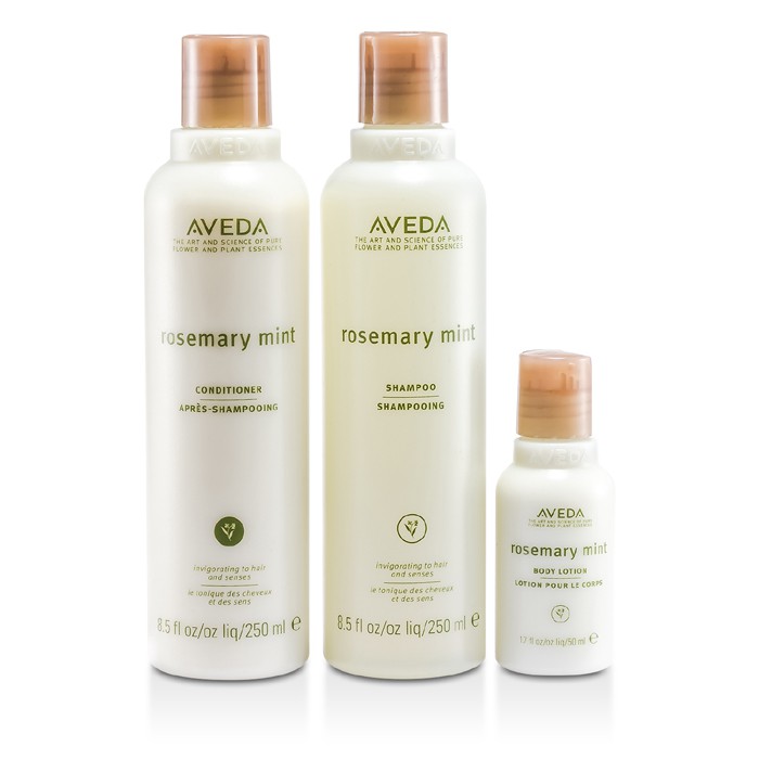 Aveda Give Refresh-Mint Kit: Rosemary Mint Shampoo 250ml + Conditioner 250ml + Body Lotion 50ml 3pcsProduct Thumbnail