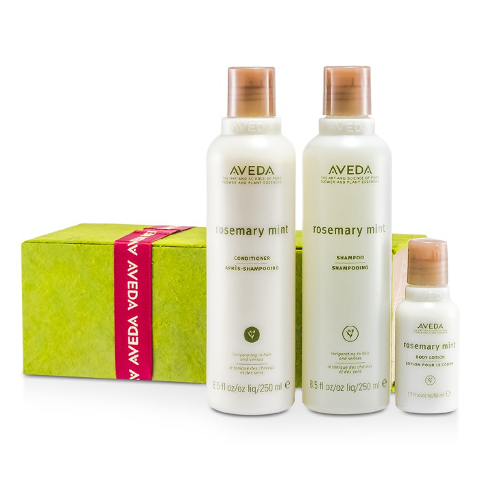Aveda Give Refresh-Mint Kit: Rosemary Mint Champú 250ml + Acondicionador 250ml + Loción Corporal 50ml 3pcsProduct Thumbnail