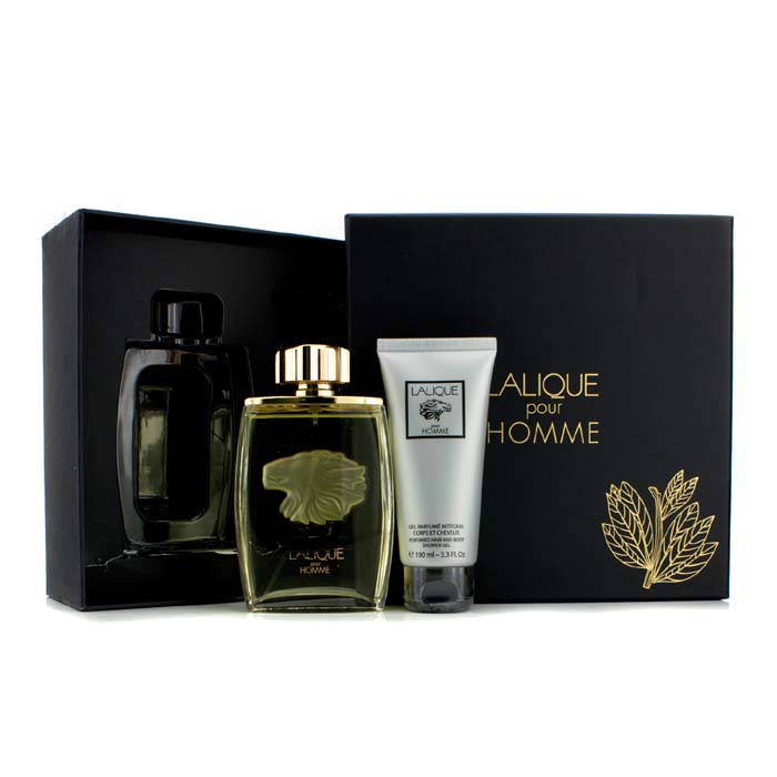 Lalique Lalique Pour Homme Coffret: Eau De Parfum Spray 125ml/4.2oz + Gel de Ducha de Cabello & Cuerpo 100ml/3.3oz (Caja Ligeramente Dañada) 2pcsProduct Thumbnail