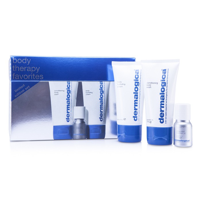Dermalogica Body Therapy Favorites: Conditioning Body Wash + Body Hydrating Cream + Stress Relief Treatment Oil 3pcsProduct Thumbnail