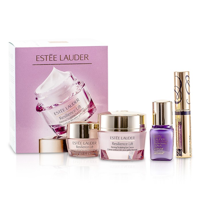 Estee Lauder Beautiful Eyes Set: Resilience Lift Eye Cream + Face & Neck Cream + Perfectionist [CP+R] + Mascara #01 4pcsProduct Thumbnail