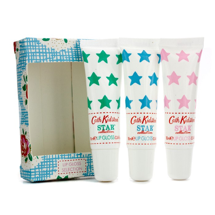 Cath Kidston Kit Star Collection Lip Gloss: Lime & Mint 10ml + Rose & Peony 10ml + Bluebell & Jasmine 10ml 3pcsProduct Thumbnail