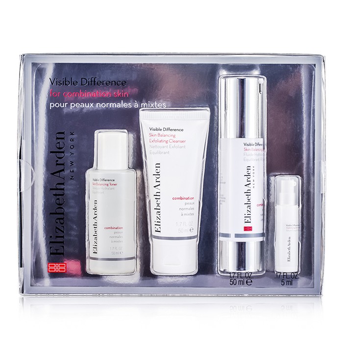 Elizabeth Arden Visible Difference Set (For Combination Skin) 4pcsProduct Thumbnail
