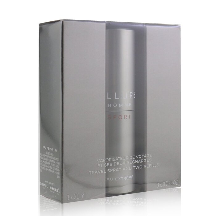 Chanel Allure Homme Sport Eau Extreme Travel Spray (With 2 Refills) 3x20ml/0.7ozProduct Thumbnail