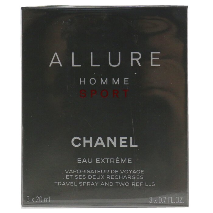 Chanel Allure Homme Sport Eau Extreme Дорожный Спрей (с 2 Запасными Блоками) 3x20ml/0.7ozProduct Thumbnail