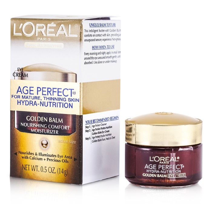 L'Oreal Oční krém pro hydrataci a výživu Age Perfect Hydra-Nutrition Golden Balm Eye Cream 14g/0.5ozProduct Thumbnail
