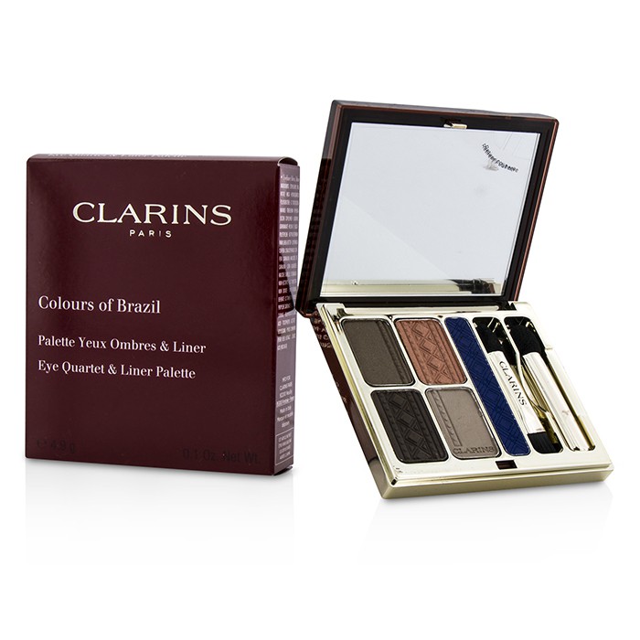 Clarins Colours of Brazil szemhéjárnyaló négyes és szemhéjtus paletta 4.9g/0.1ozProduct Thumbnail