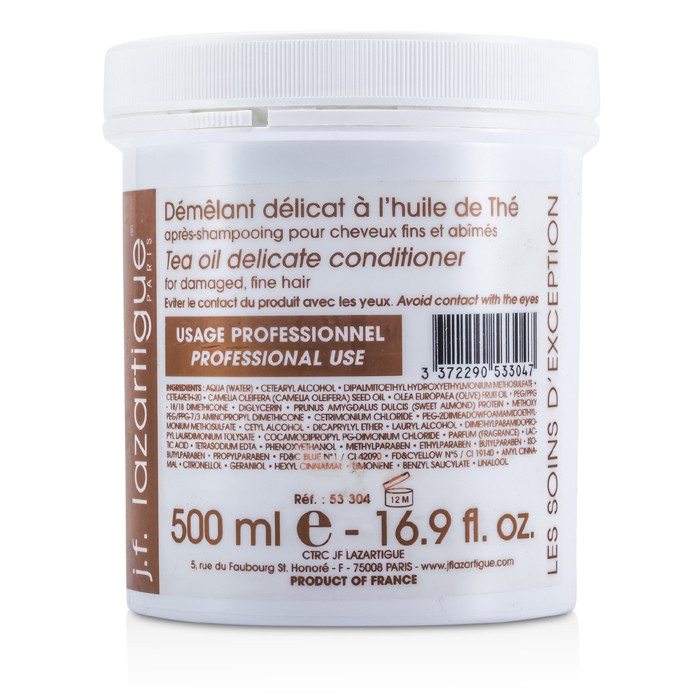 J. F. Lazartigue Tea Oil Delicate Conditioner (For Damaged, Fine Hair) 500ml/16.9ozProduct Thumbnail