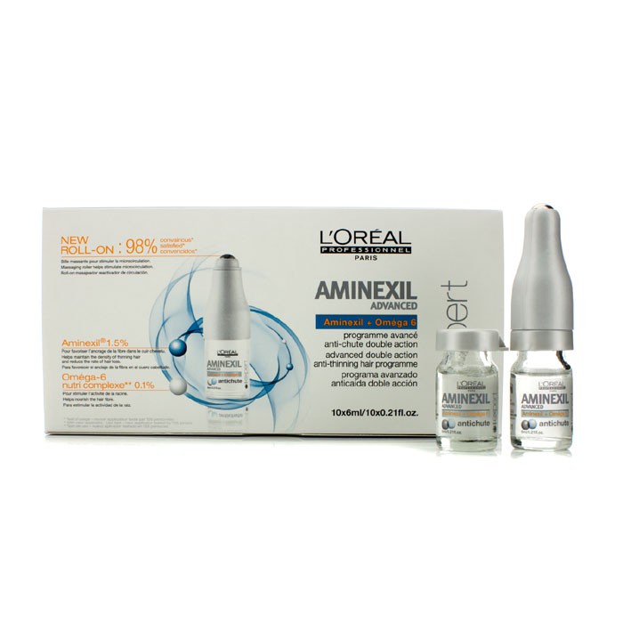 L'Oreal Professionnel Expert Serie - Aminexil Advanced Anti-Thinning Hair Programme - Perawatan Rambut 10x6ml/0.21ozProduct Thumbnail
