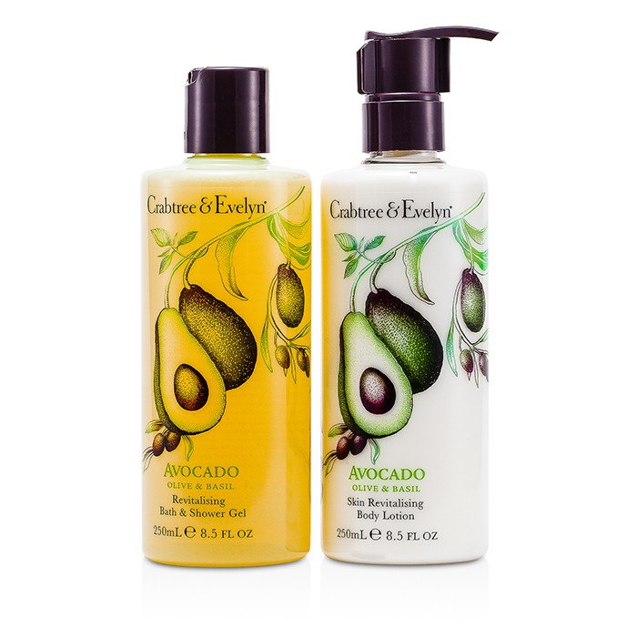 Crabtree & Evelyn Avocado, Olive & Basil Perfect Pair: Bath & Shower Gel 250ml + Body Lotion 250ml 2pcsProduct Thumbnail