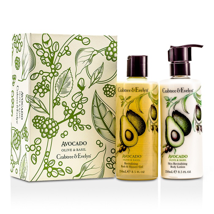 Crabtree & Evelyn Avocado, Olive & Basil Perfect Pair: Bath & Shower Gel 250ml + Body Lotion 250ml 2pcsProduct Thumbnail