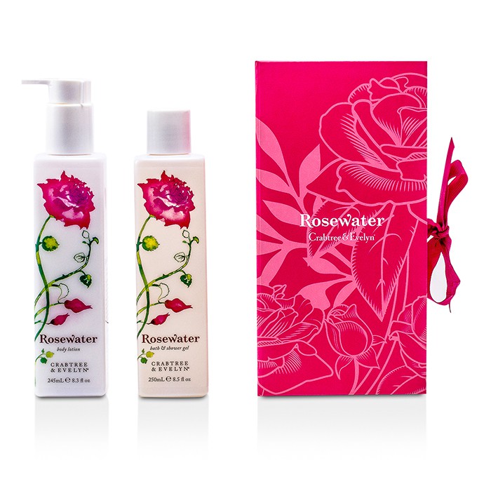 Crabtree & Evelyn Rosewater Perfect Pair: Bath & Shower Gel 250ml + Body Lotion 245ml 2pcsProduct Thumbnail