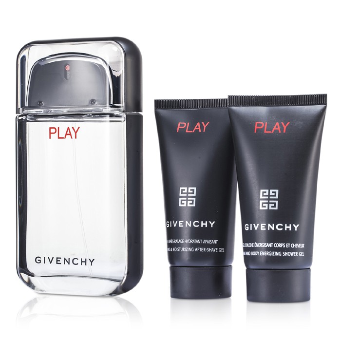 Givenchy Kazeta Play: toaletní voda s rozprašovačem 100ml/3.3oz + sprchový gel 50ml/1.7oz + gel po holení 50ml/1.7oz 3pcsProduct Thumbnail