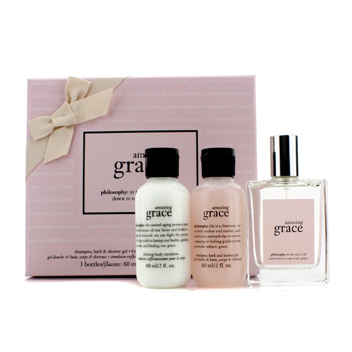 Philosophy Amazing Grace Coffret: Fragrance Spray 60ml/2oz + Firming Body Emulsion 60ml/2oz + Bath & Shower Gel 60ml/2oz 3pcsProduct Thumbnail