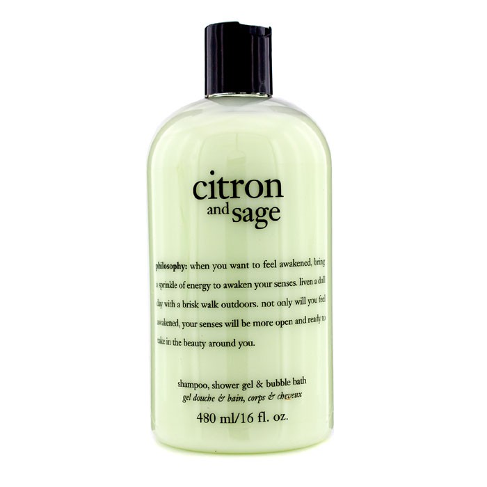 Philosophy Citron & Sage Shampoo, Shower Gel & Bubble Bath 480ml/16ozProduct Thumbnail