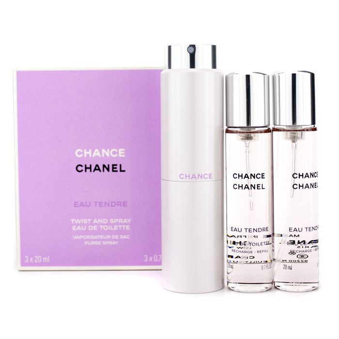 Chanel Spray Chance Eau Tendre Twist & Spray Eau De Toilette 3x20ml/0.7ozProduct Thumbnail