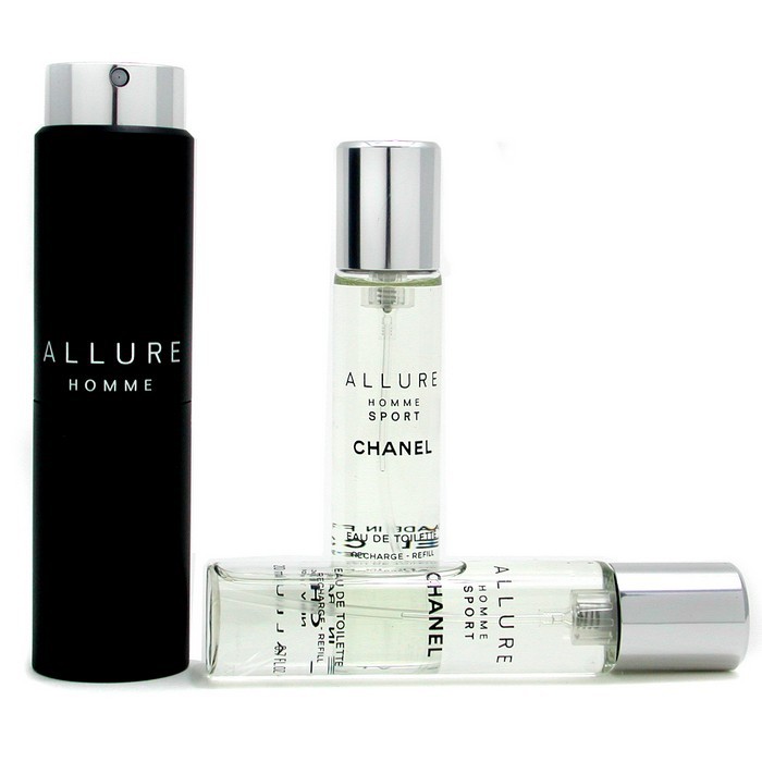 Chanel Allure Homme Sport Հարդարաջուր Ճամփորդական Սփրեյ (Երկու Փոխարինող Բլոկով) 3x20ml/0.7ozProduct Thumbnail