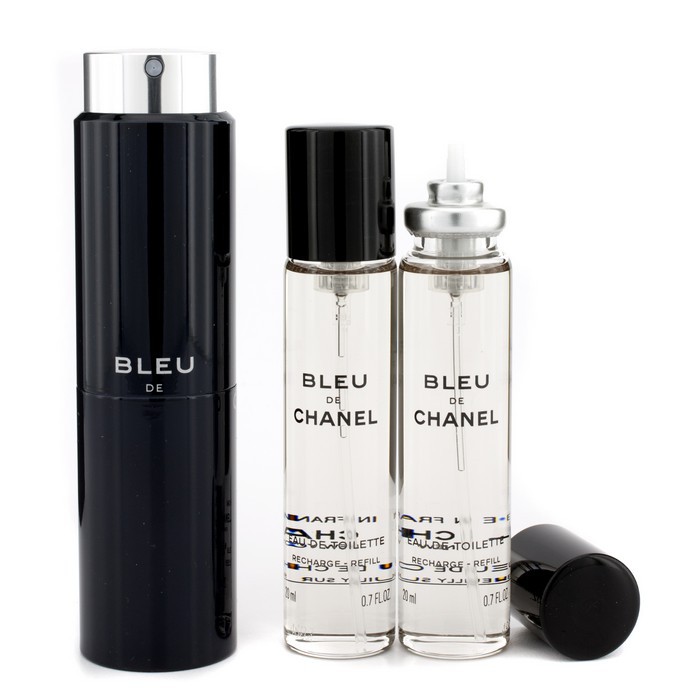 Chanel Bleu De Chanel Eau De Toilette Spray de Viaje & Dos Repuestos 3x20ml/0.7ozProduct Thumbnail