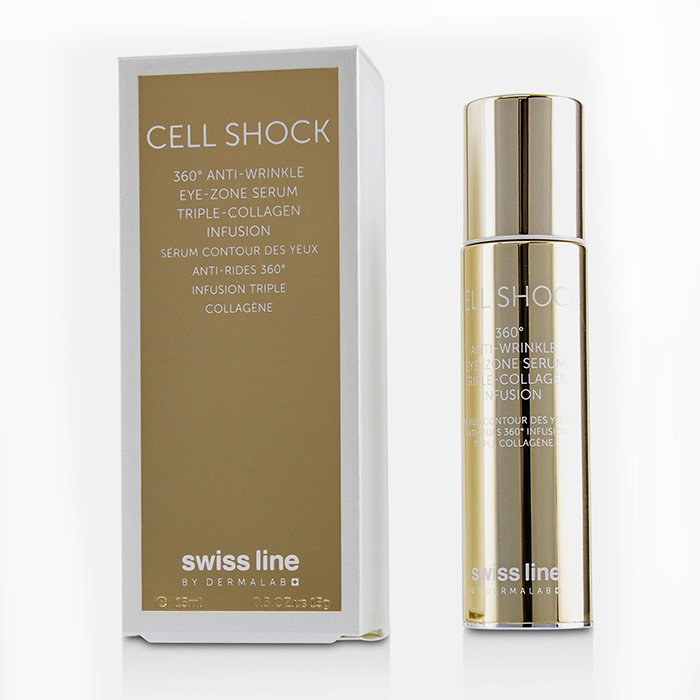 Swissline Przeciwzmarszczkowe serum pod oczy Cell Shock 360 Anti-Wrinkle Eye-Zone Serum 15ml/0.5ozProduct Thumbnail