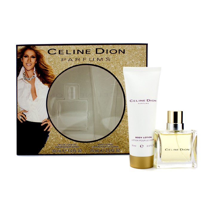 Celine Dion Celine Dion مجموعة: ماء تواليت سبراي 30مل/1أوقية + لوشن الجسم 75مل/2.5أوقية 2pcsProduct Thumbnail