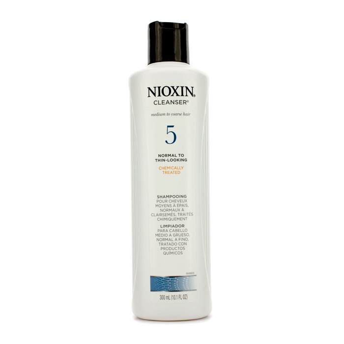 Nioxin מערכת 5 קלינסר עבור שיער בינוני עד גס, טופל בכימיקלים, רגיל עד מראה מתדלדל 300ml/10.1ozProduct Thumbnail