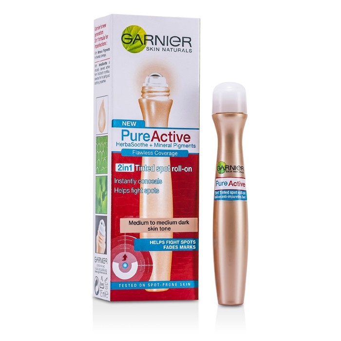 Garnier Skin Naturals Pure Active 2 In 1 Tinted Spot Roll On 15ml/0.5ozProduct Thumbnail