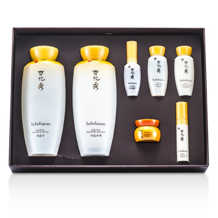 Sulwhasoo Essential Duo Набор: Балансирующая Вода 125мл + Балансирующая Эмульсия 125мл + Балансирующая Вода 15мл + Сыворотка 8мл + Эмульсия 15мл 7pcsProduct Thumbnail